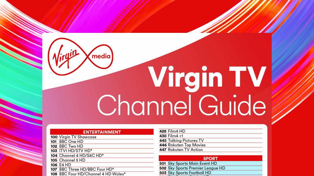 Virgin Media channel changes for January 2025.